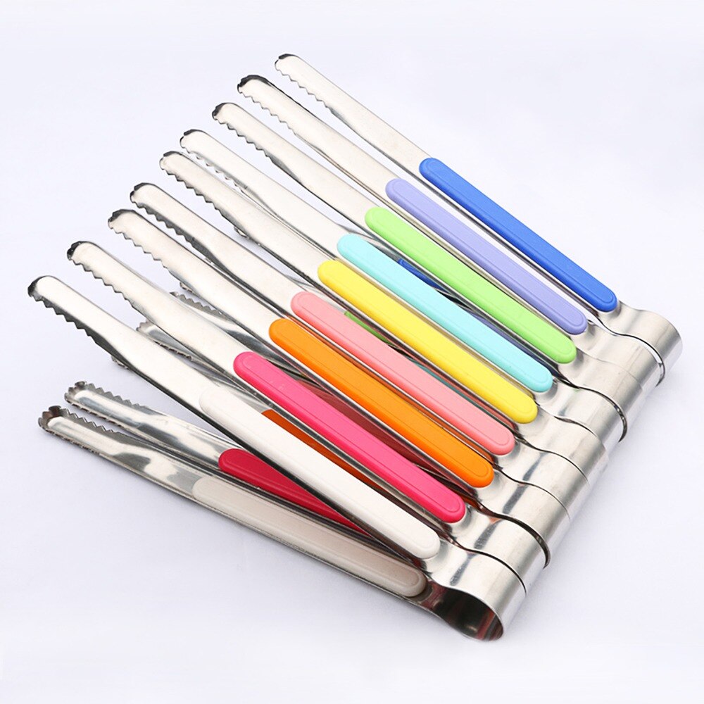 Nyheter i rostfritt stål mattångsbbq kökssallad frukt buffé matlagningsverktyg värmeskydd antisladdbröd grillklämma bakverk klämma grill