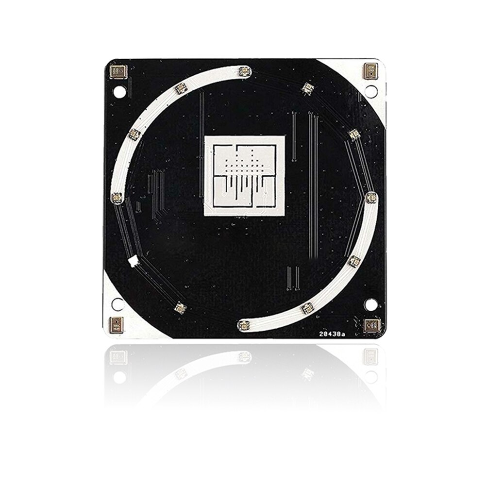 Expansión compacta placa Mini Programable RGB LED AI Quad micrófono AC108 componente práctico ReSpeaker de voz inteligente 4 Mic Array