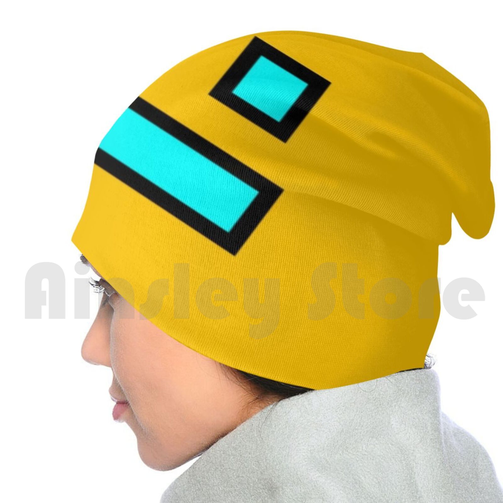 Geometry Dash Beanies Pullover Cap Comfortable Dash Geometric Geometric Geometric Dash Geometry Dash Games App Fun