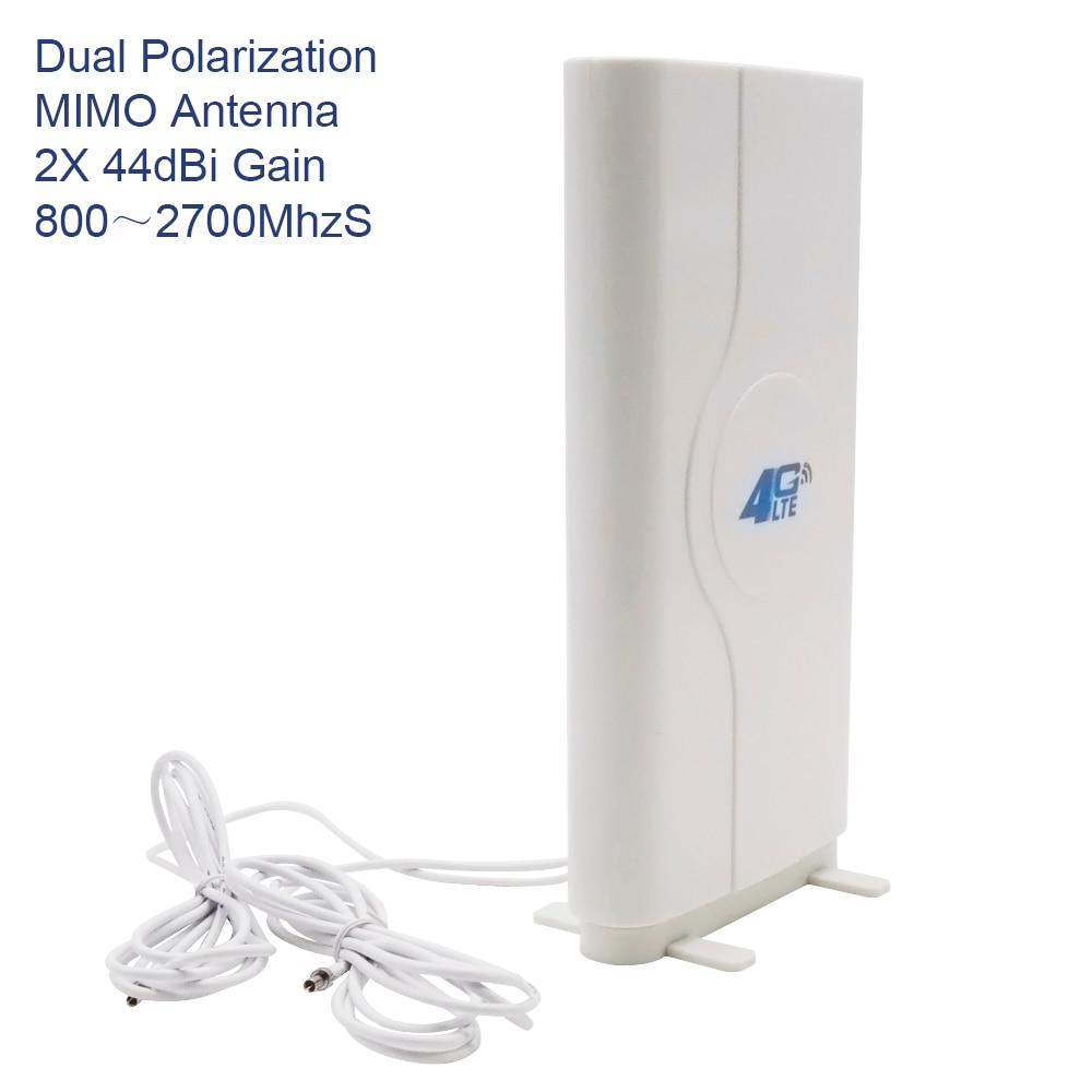 700-2600mhz 3g 4g Lte amplificador externo Antena de Panel 4G LTE mimo 2x2 CRC9/TS9/SMA conector + 2M para 3g 4g router 4g wifi móvil