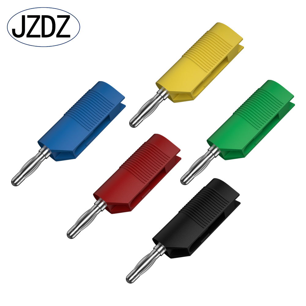 Jzdz 5 Stuks 4Mm Koperen Vernikkelde Bananenplug Geplaatst 4Mm Bananenplug Connector Stapelbare Schroef Fixatie J.10032