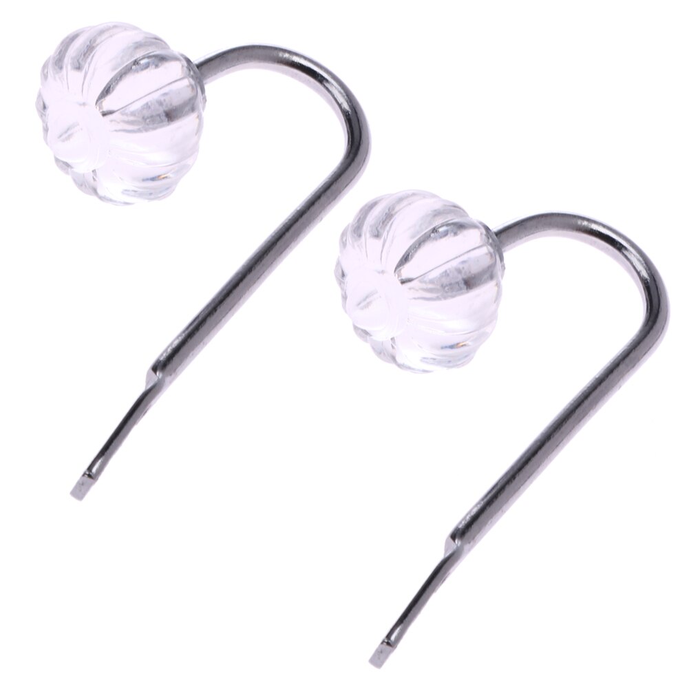 2 st metall kristall garderob lådhandtag hängare vägg krok spänne rustik gardin klipp konstgjord arrangör vägg krokar hållare: Silverren