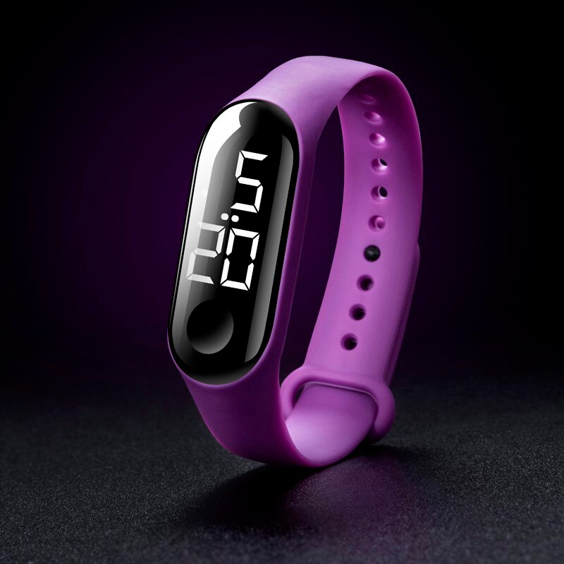 Horloges Led Elektronische Sport Lichtgevende Sensor Horloges Mode Mannen En Vrouwen Eenvoudige Waterdichte Horloges Alarm Outdoor: M