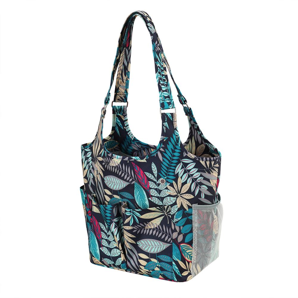 Strikkeoppbevaringspose garn strikking hekle tote bag diy strikking arrangør kvinners veske sy hekleposer til garn