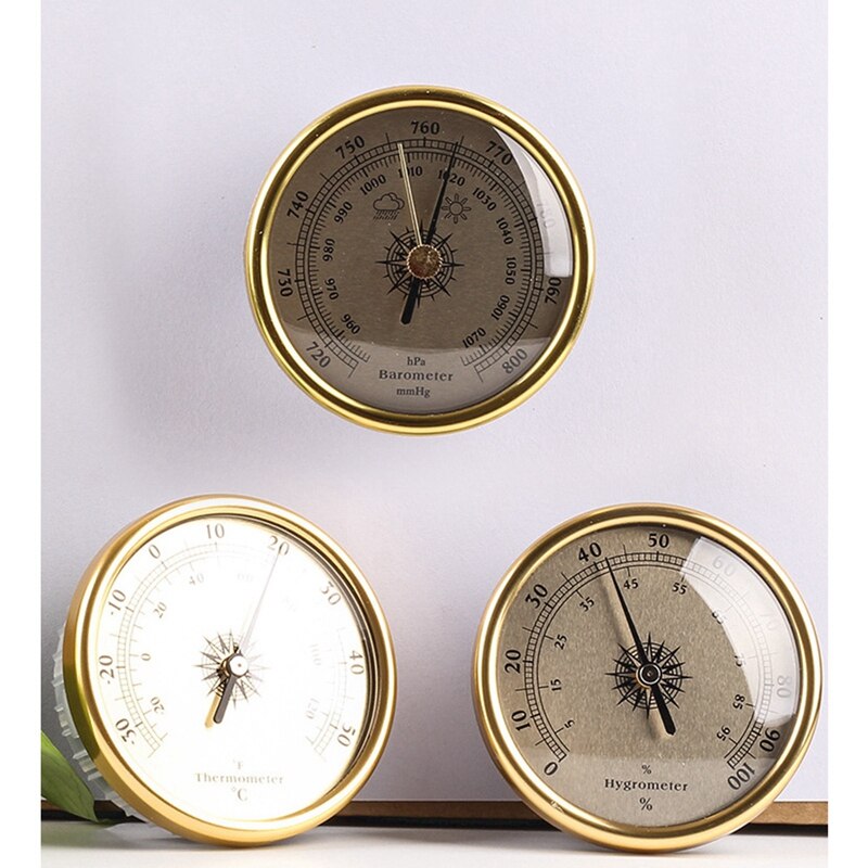 3 In 1 Air Manometer Thermometer Hygrometer Barometer Weersverwachting 72Mm