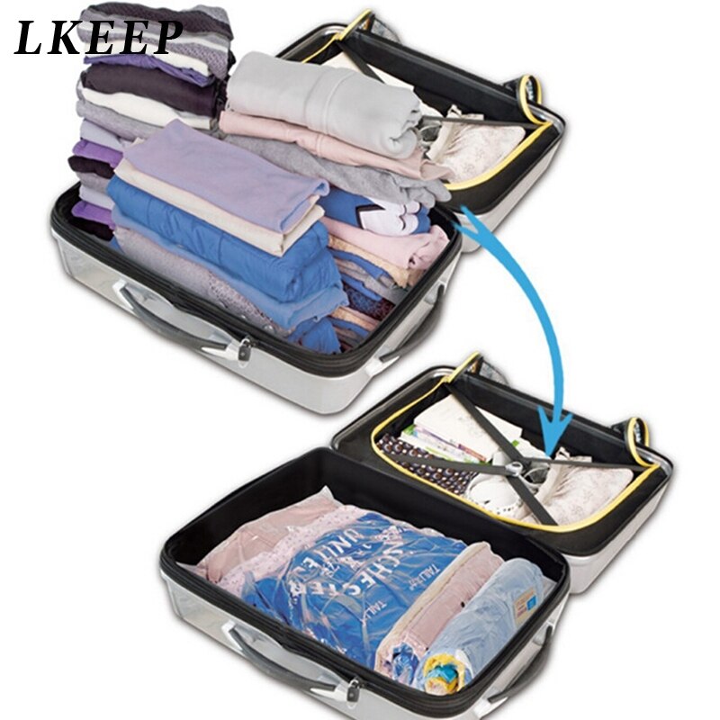 Hand Rolling Soort Vacuüm Gecomprimeerd Zakken Reizen Accessoires Ruimtebesparend Zakken Kleding Seal Compressed Organizer
