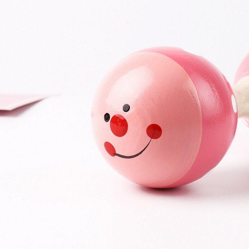 1Pcs Child Musical Instrument for kids Rattles Shaker Kids Mini Colorful Wooden Maracas Baby Party for Children 14.5*5*5cm