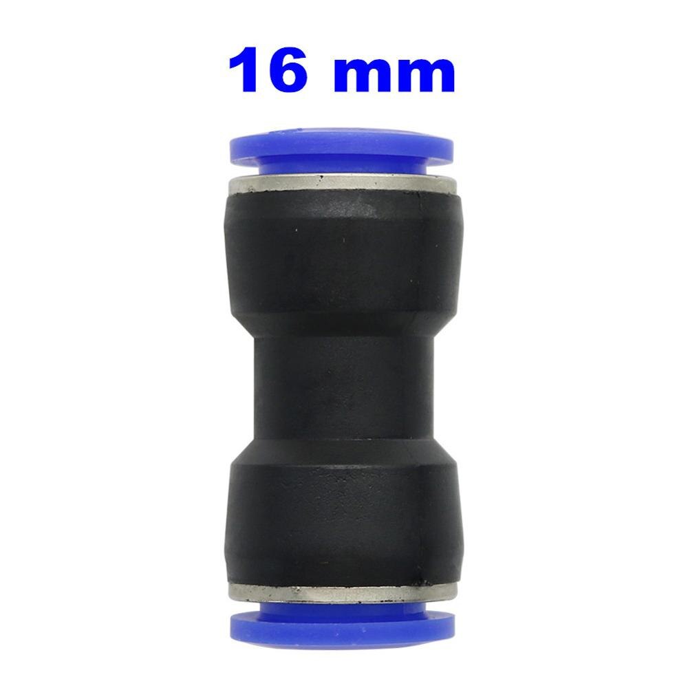 Conector recto de conexión rápida de PVC, interfaz de conexión de puerto 4/6/8/10/12/14/16mm, componentes neumáticos de conector de agua 3 uds: 16 mm