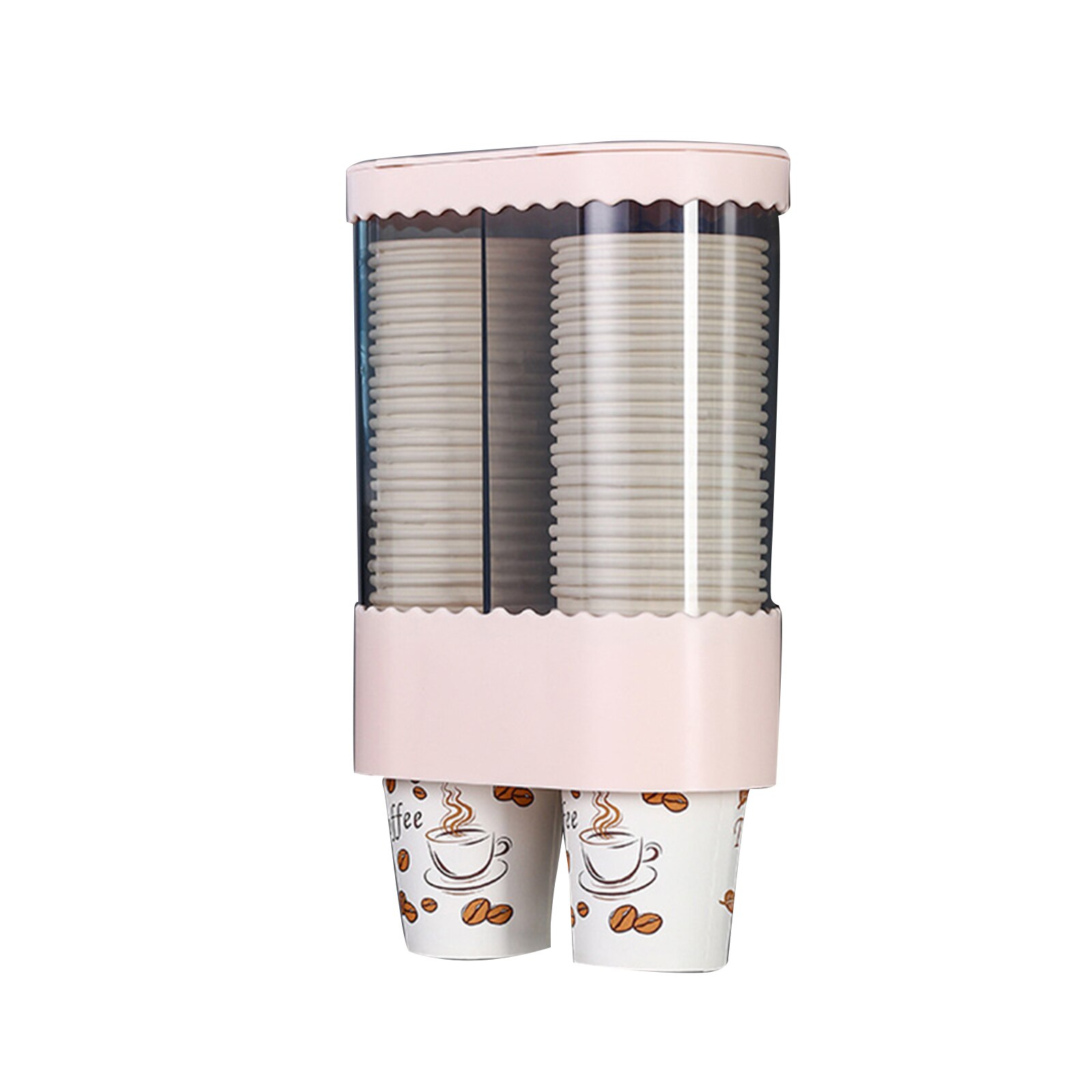 Dispensador de vasos de papel, dispensador de vasos automático desechable, soporte de vasos para el hogar, la Oficina y el Hospital: Naranja