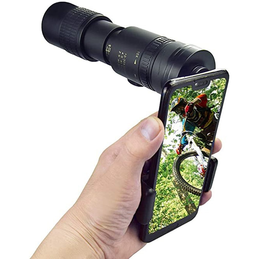 Monocular Telescope 10-300X40 High Magnification HD Zoom Mini Scope for Mobile Phone Photography