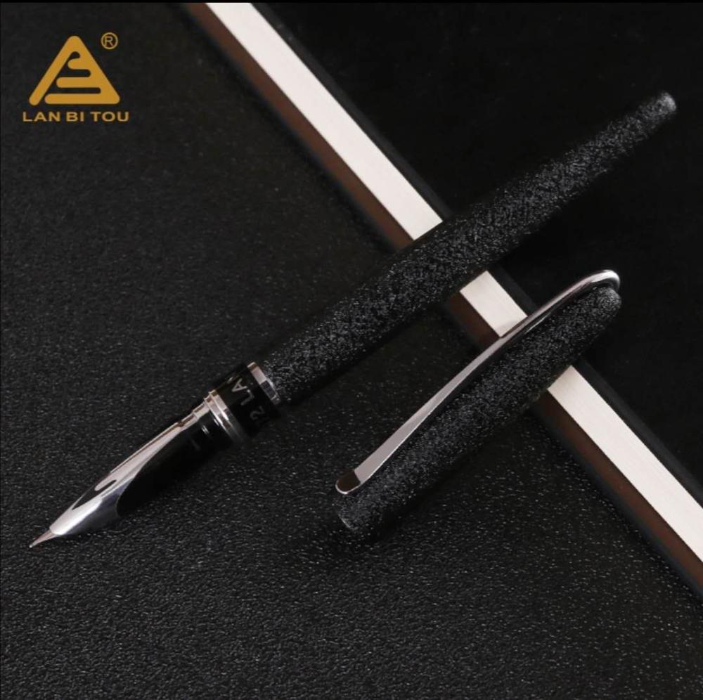 Fountain Pen Metal Ink Pen EF Hooded Nib Converter Filler Business Stationery Office School Supplies Writing Pens: D