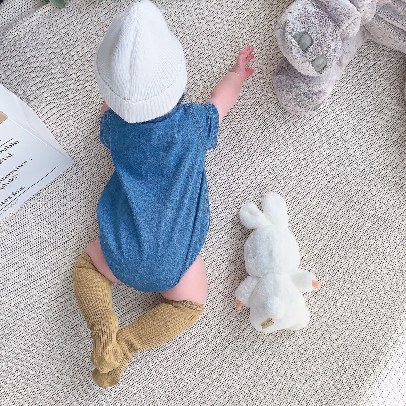 Pelele de verano para bebé recién nacido, ropa de Color sólido, peleles de algodón de manga corta, pelele para niño de 0 a 24 meses