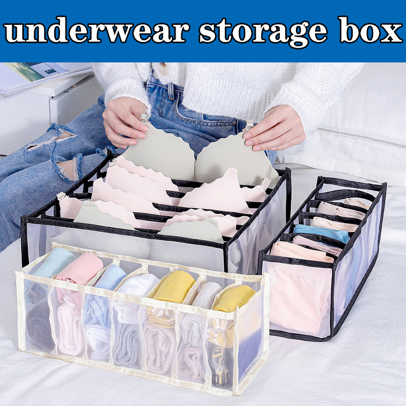 Sous-vêtements boîte de rangement Placard Organisateur Pliable Sous-Vêtements Organisateurs de Stockage de chaussettes Diviseurs Tiroir Organisateur Garde-Robe organisateur