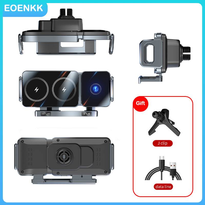 2025 New High Intelligent Mobile Phone/Pad Holder Magnetic Phone Holder for Car Auto Rotating Phone Holder Wireless Car Charger