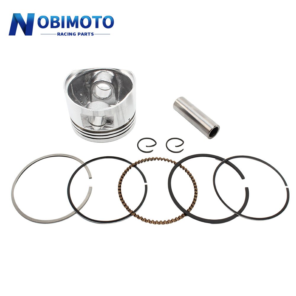 Piston Assembly for 110cc Dirt Bikes Go Karts ATV52.4mm Piston 13mm Pin Set SUIT for ALL Chinese 125CC AIR COOL HH-120