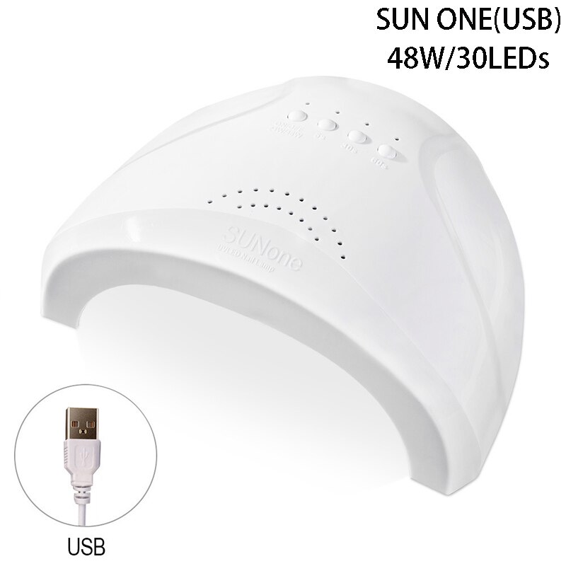 SUN S7-secador de uñas de 180W, lámpara UV LED de alta potencia, pantalla LCD, temporizador de secado de uñas para secar todo el Gel, herramientas de arte de manicura: SUN ONE(USB) / USB