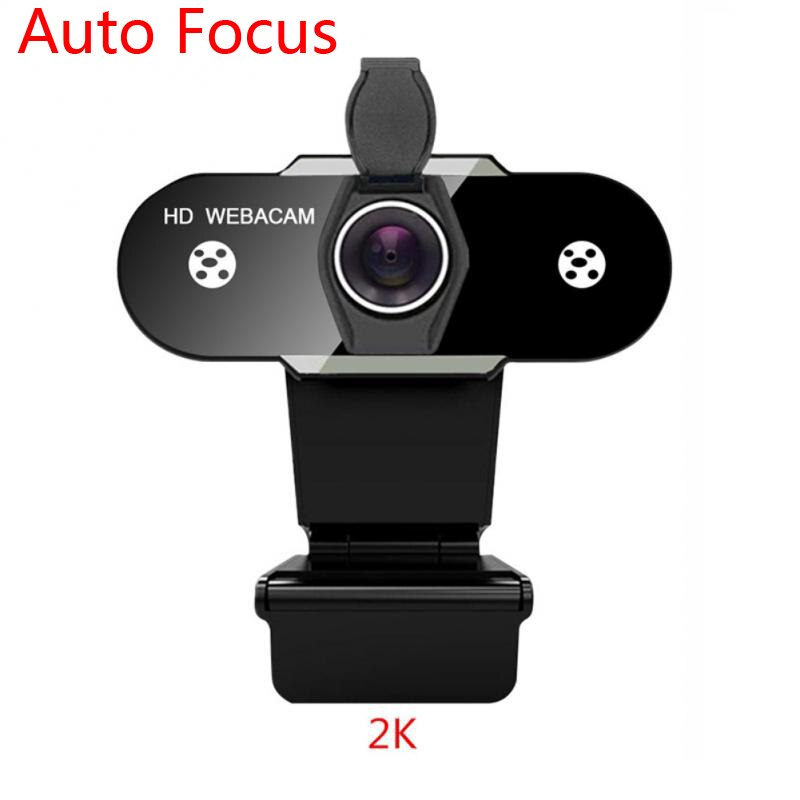 2K Webcam Full Hd 1080P Computer Camera Met Stofkap Webcam Voor Webcast Video Conferentie Webcam 1080P Camara Web Para Pc: 2k autofocus