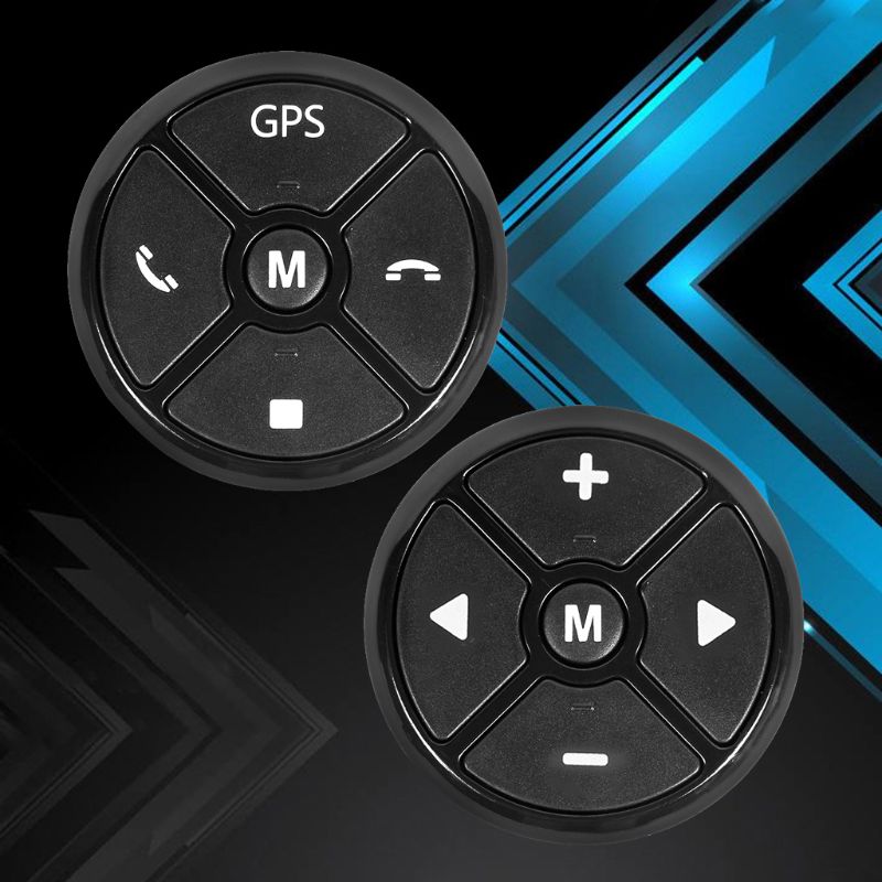 Universal Car Steering Wheel Controller 4Key Music Wireless DVD GPS Steering Wheel Remote Control Button