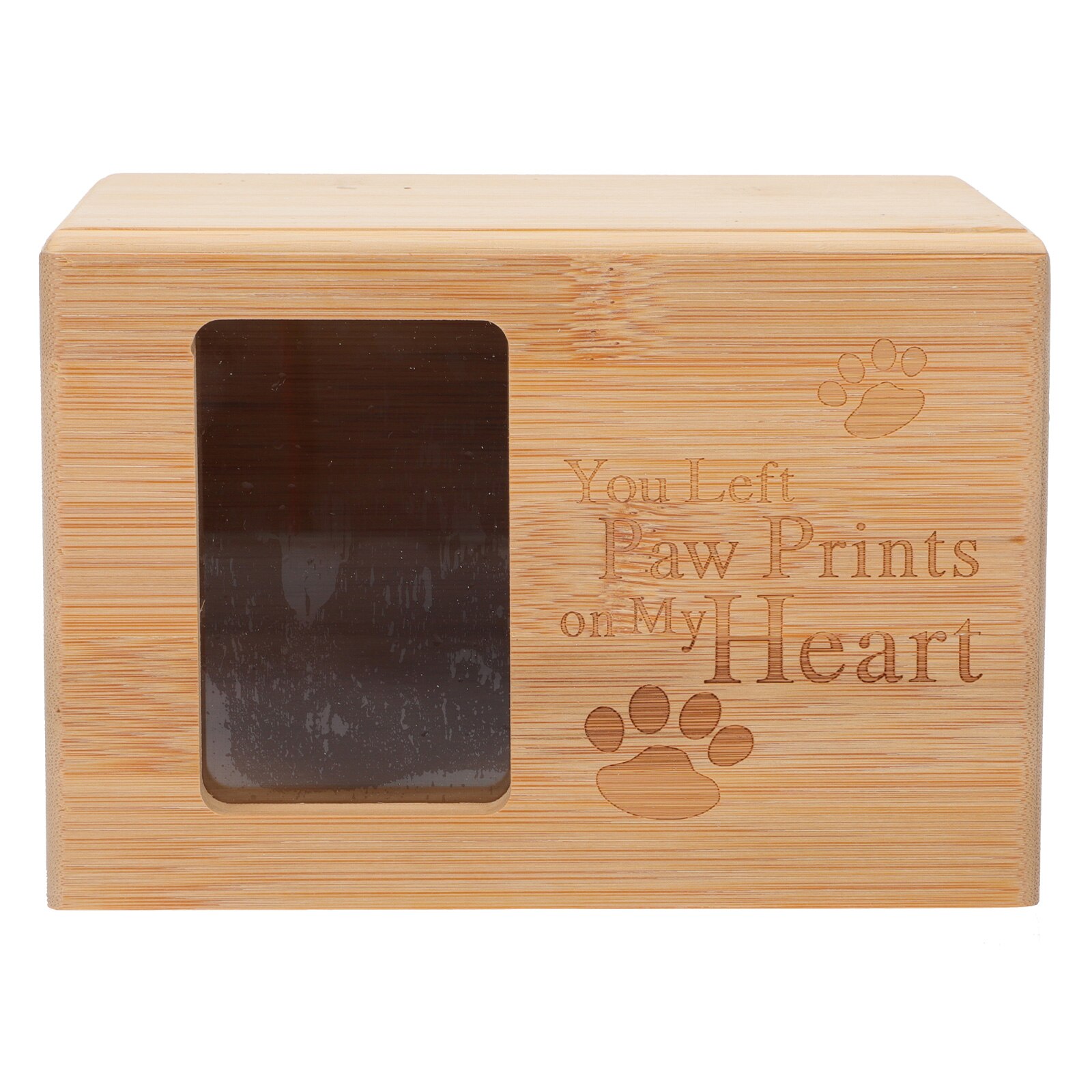 1Pc Pet Cremation Urns Dogs Ashes Cremation Box Bamboo Pet Urns Cinerary Casket: Default Title