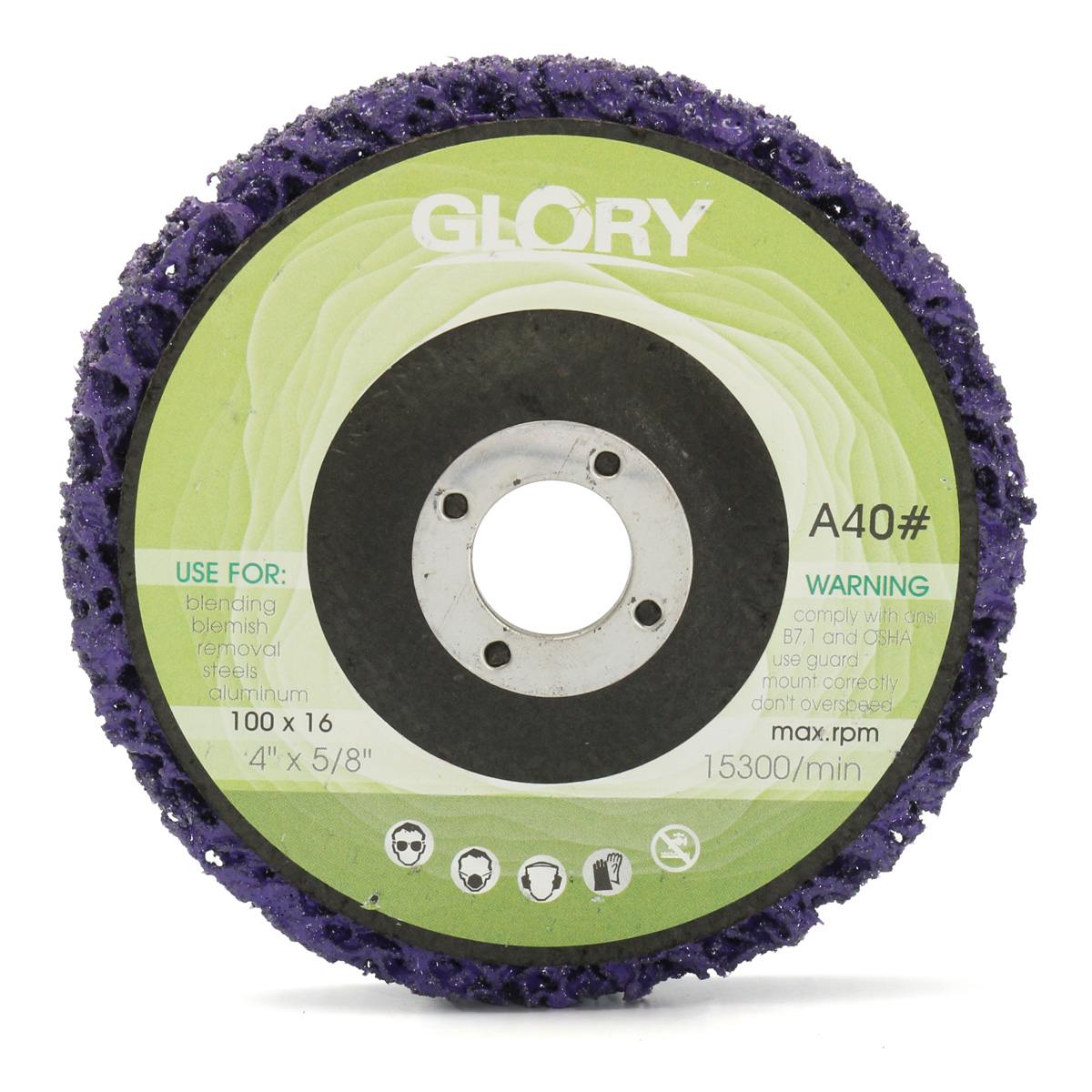 5Pcs Purple Durable Poly Strip Disc Wheel 100x16Mm Wood Metal Paint Rust Removal Clean Abrasive Tools For Angle Grinder