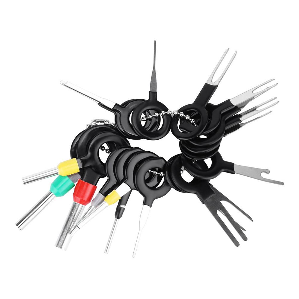 59 stk automotive plug terminal ejektor kit værktøjssæt nøgle pin bil elektrisk ledning crimp stik ekstraktor tilbehør