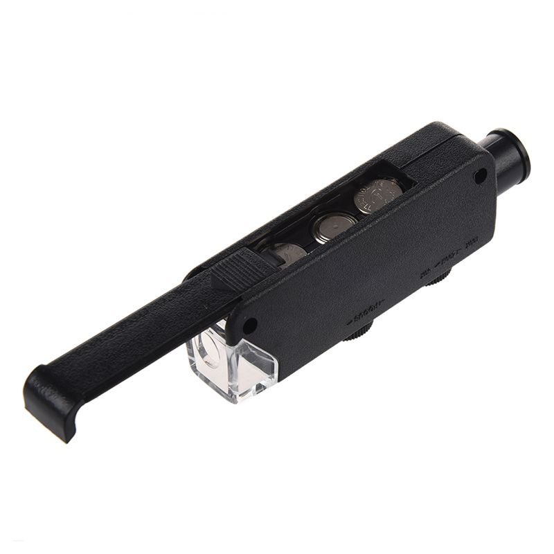 60x to 100x Zoom LED miniscope Pocket Portable Magnifier Magnifying Loupe Glass Eye Lens Pieces with Extreme Zoom Focus and Illu