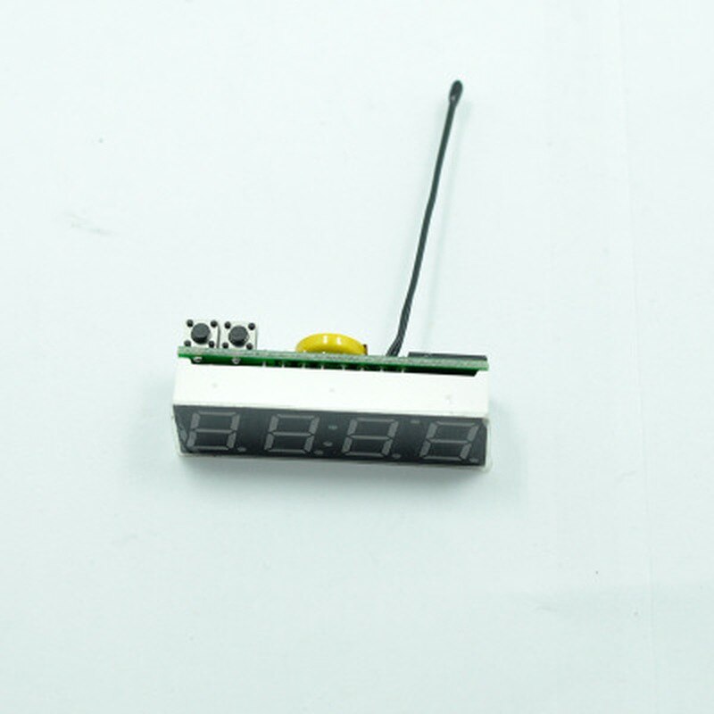 Mini 3 in 1 bil elektrisk ur termometer voltmeter led display digital timer voltmeter interiør elektronisk tilbehør