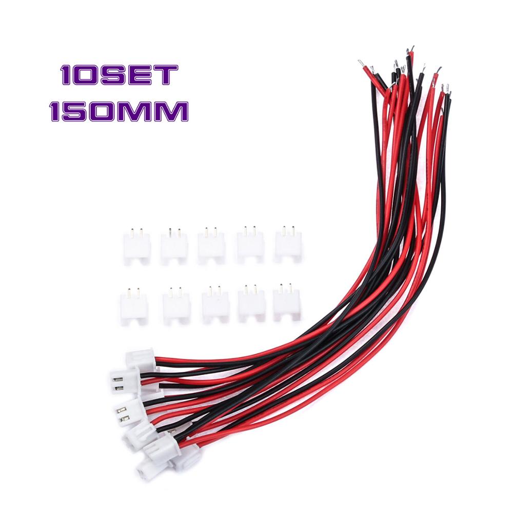 10 set mini mikro 2 stift 3 stift 4 stift jst xh kontakt 2.54mm med 24 awg ledningar kablar 150mm längd stift kontakter terminaler