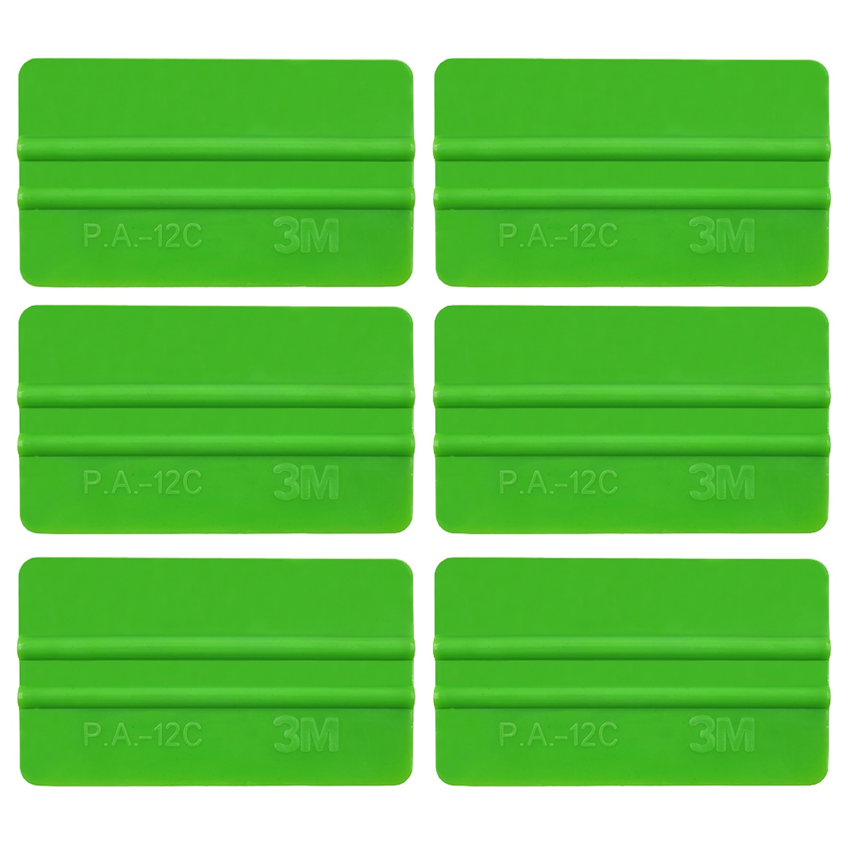 6 stk grøn 5 "lang plastskraber pro vindue toning farvetone montering værktøj 6 a 75