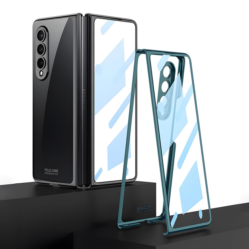 GKK Luxe Plating Screen Glass Cover Voor Samsung Galaxy Z Fold 4 Case Camera Bescherming Hard Plastic Voor Galaxy Z Fold4 5 Case