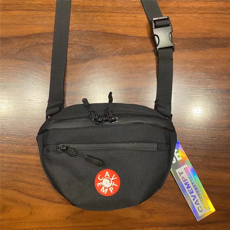 Patchwork Cavempt Tas Mannen Vrouwen Crossbody Ce Schoudertas Cav Empt Canvas Tas 1:1 Tag Label: Black