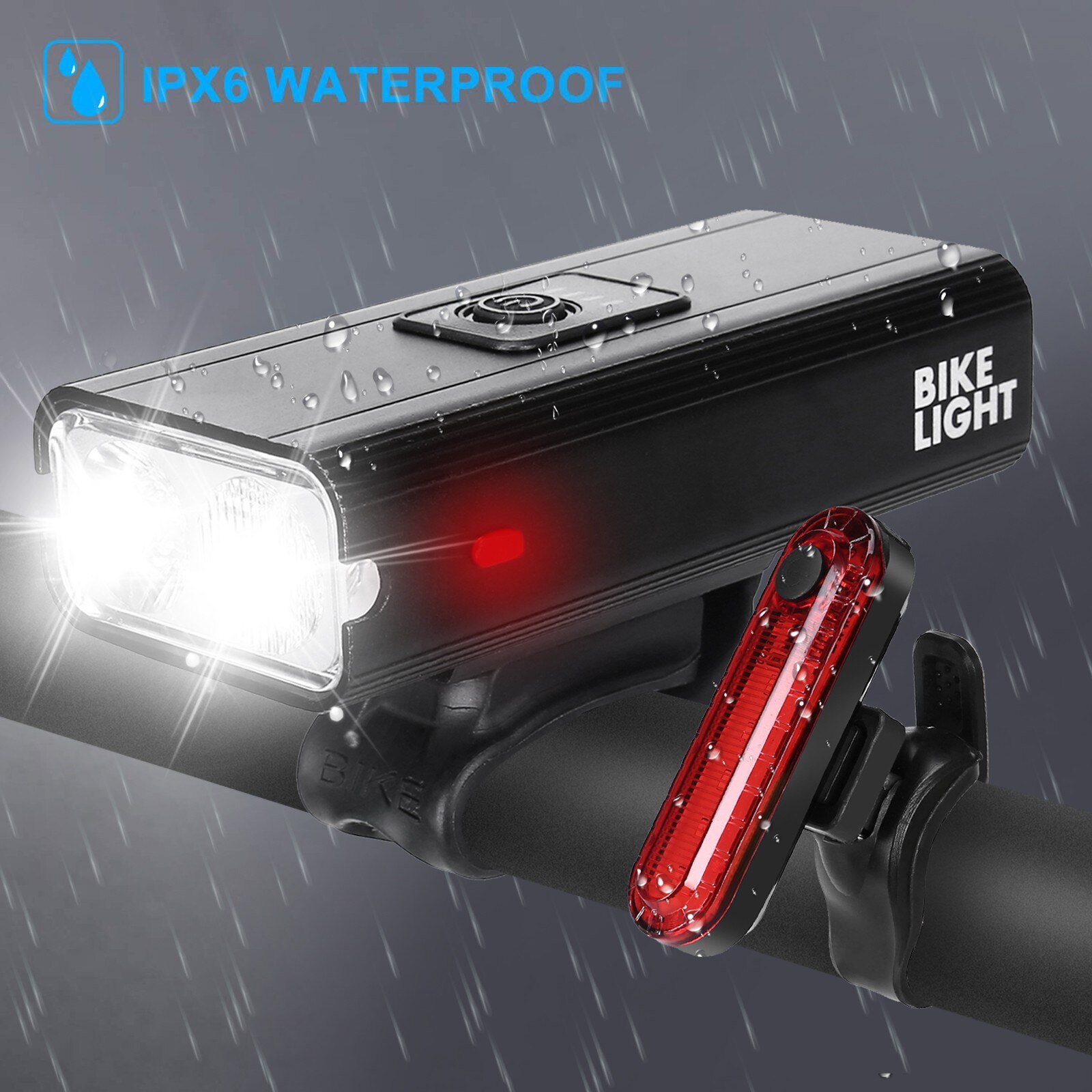 40 # Fiets Lamp Ultra Bright Bike Light Set Fietsen Koplamp En Achterlicht Fietsverlichting Mtb Racefiets Accessoires