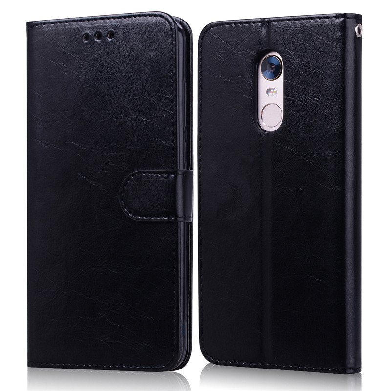 Funda de cuero para Xiaomi redmi 5 Plus xiomi redmi 5 ranuras para tarjetas Funda de cartera para Xiaomi redmi 5/5 Plus 5,99 Funda de teléfono Funda: Redmi 5 Plus  (5.99) / Black