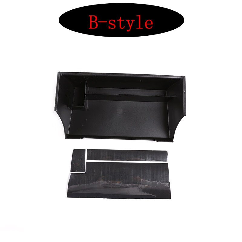 ! Black ABS For Land Rover Defender 110 Car Styling ABS Black Car Central Storage Box Phone Box Car Accessories: B-style