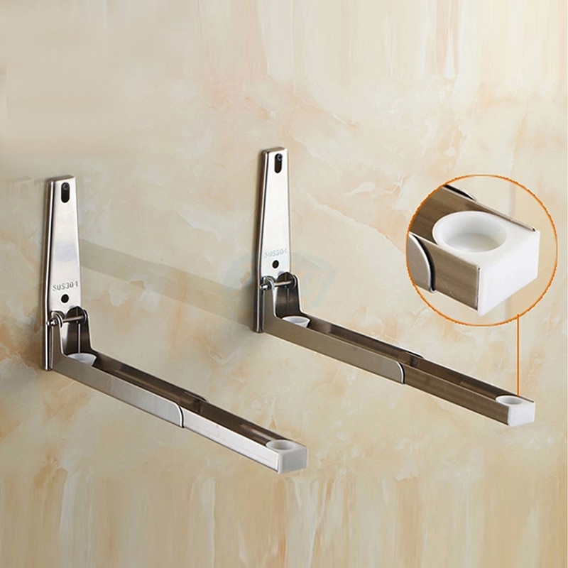 Foldable Microwave Mount Retrackable Microwave Mount Bracket 1 Pair Wall Mounted Shelf Rack K888