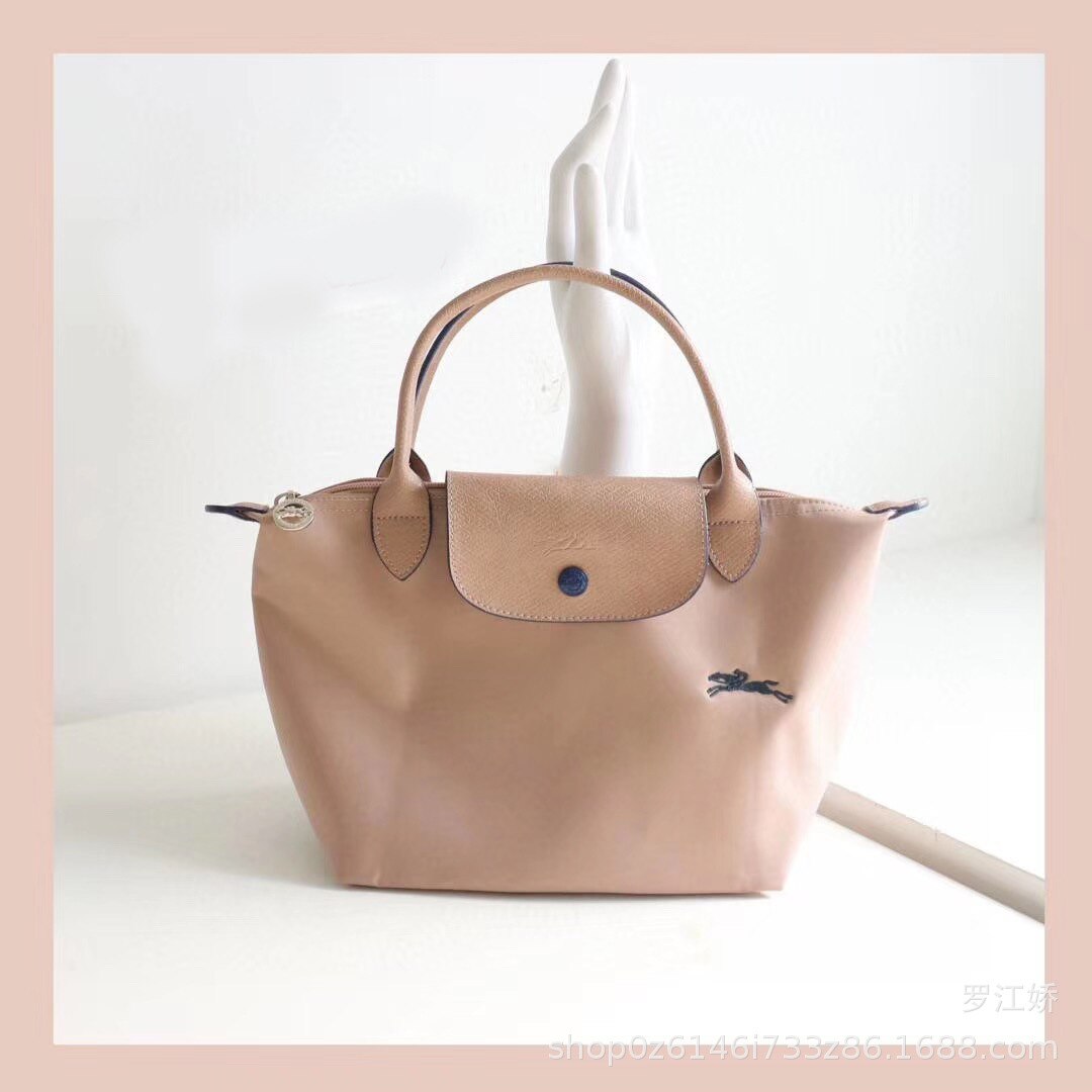 Damska Mini torebka nylonowa torba płócienna haftowany koń pierogi damskie pierogi krótki uchwyt mały uchwyt ręczny sztylet: Camellia white