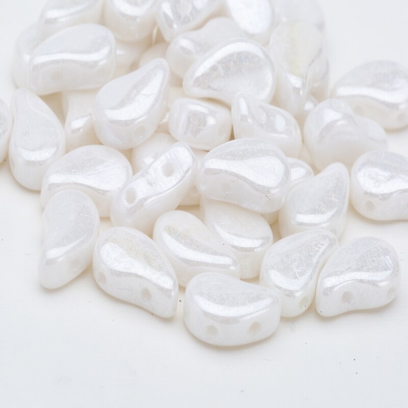 Taidian ny 8*5mm glas perlespd med hul ikke falmet perlearbejde gør-det-selv til indfødte håndlavede smykker laver 5 gram ca. 15 stk.