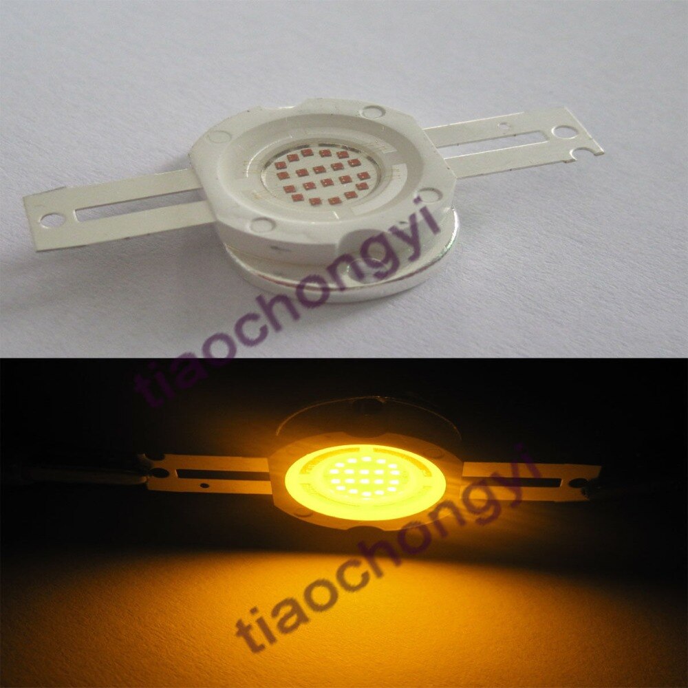 20 W High Power LED Chip Geel 590-595NM LED Lamp DC12v 1.3A 1 STKS