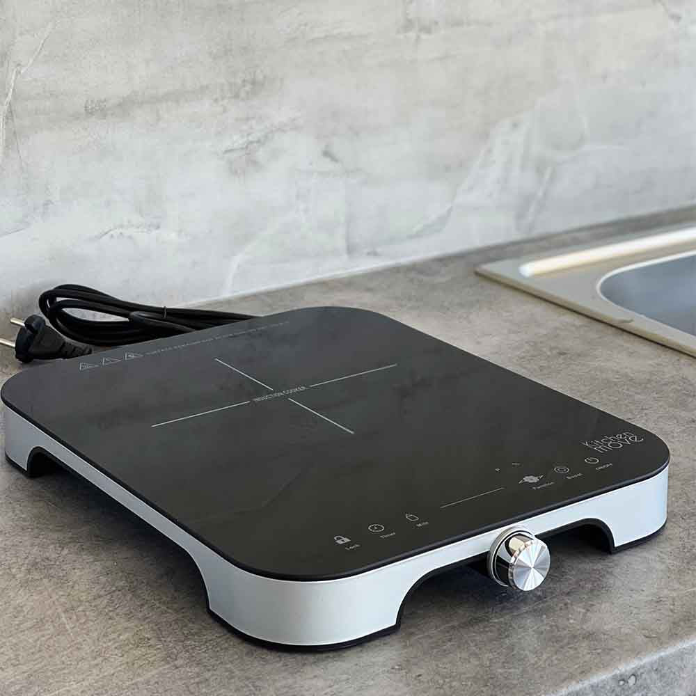 Hob induction 1 Fire RED ROCK Black 1800W