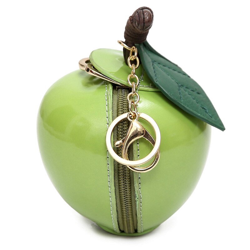 Vrouwen Mode Lederen Tassen Classic Leuke Meisje Avond Pakket Groen Kleine Blad Apple Clutch Bag