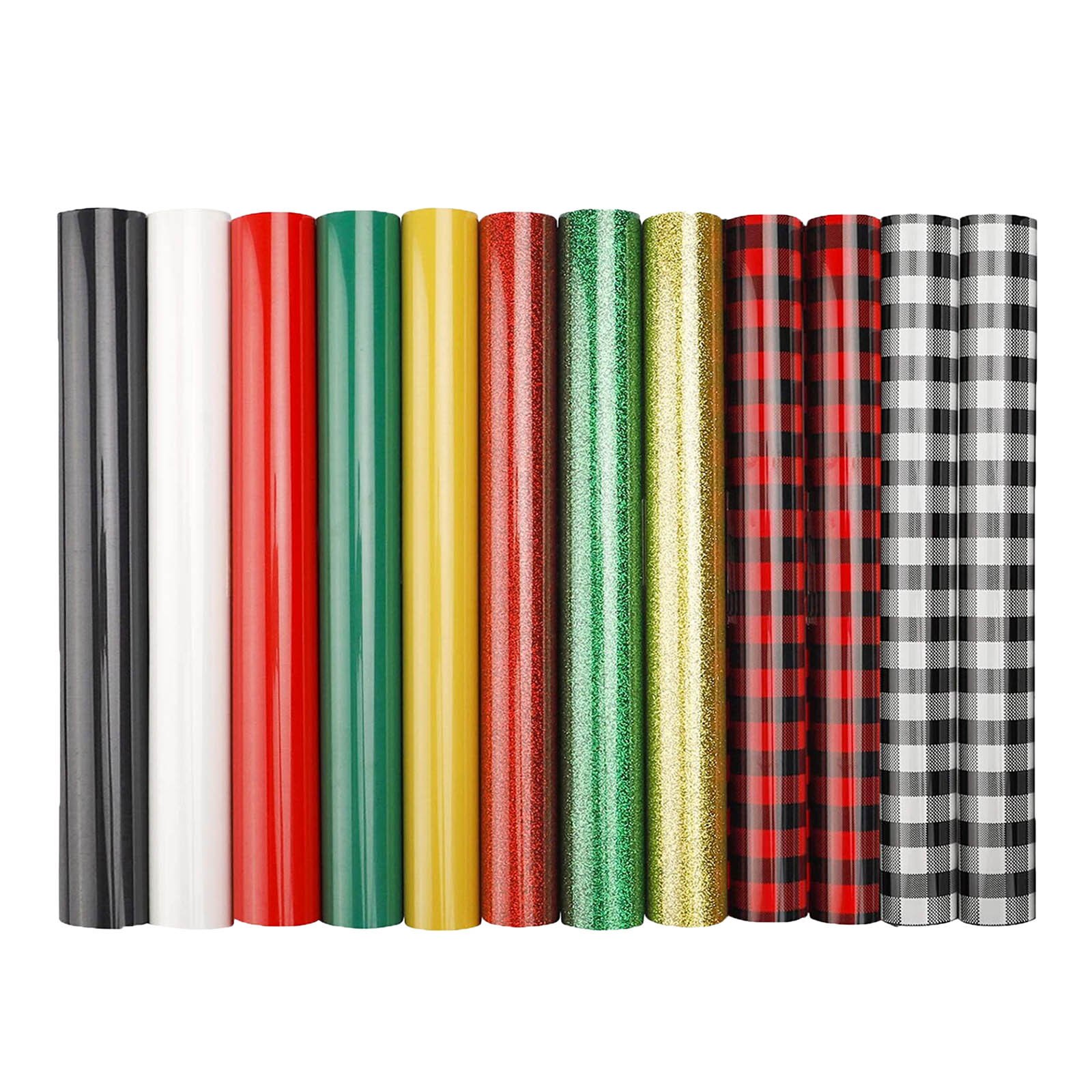 12 Roll Vinyl Heat Transfer Iron On DIY Garment Film Silhouette Paper Art