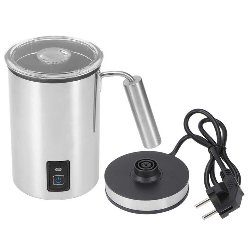500W elektryczny spieniacz mleka ze stali nierdzewnej śmietanka robić kawy spienianie Foarmer dla Latte gorąca czekolada podgrzewacz robić mleka dom przyrząd kuchenny