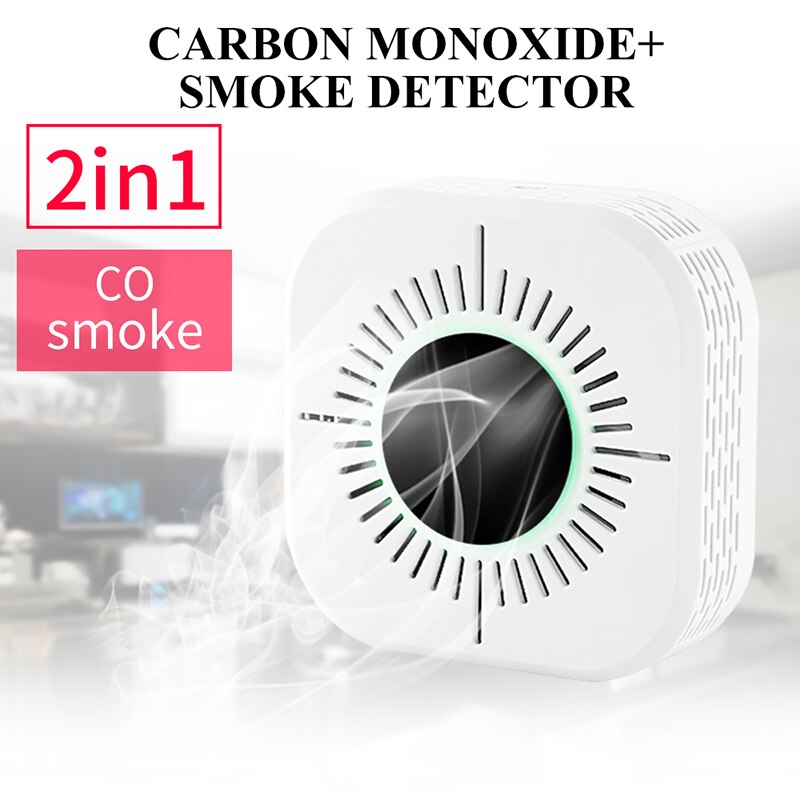 WIFI Wireless Smoke Detector 2 Year Life Battery Operated Remote Control Security Smoke Alarm: 2in1 Smoke