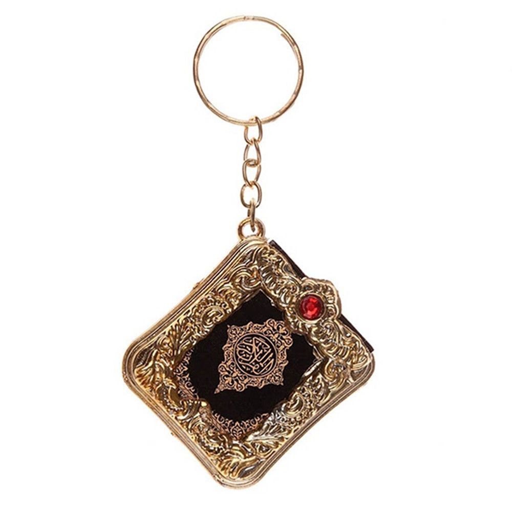 Mini Ark Koran Boek Koran Hanger Moslim Sleutelhanger Bag Purse Auto Decor Nieuw Ring Sleutel kettingen: 2