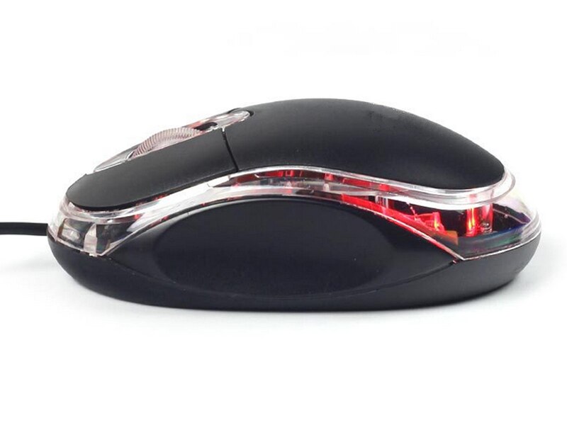 USB 2.0 3D LED Optical Wheel Wired Mouse for PC/Laptop/Notebook