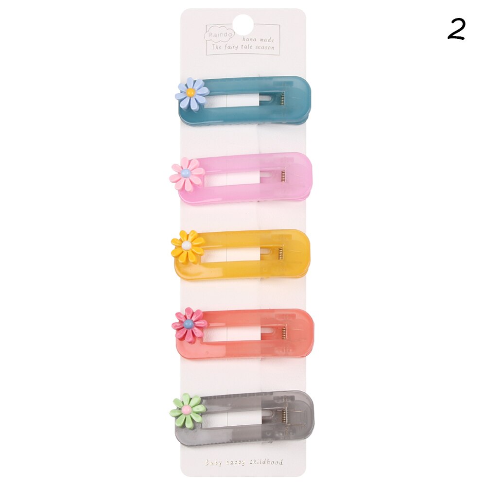 5 Pcs Baby Meisjes Mooie Fruit Sequin Haar Clips Prinses Glanzende Kleurrijke Haarspelden Haarspeldjes Leuke Zoete Hoofddeksels Haar Accessoires: 02