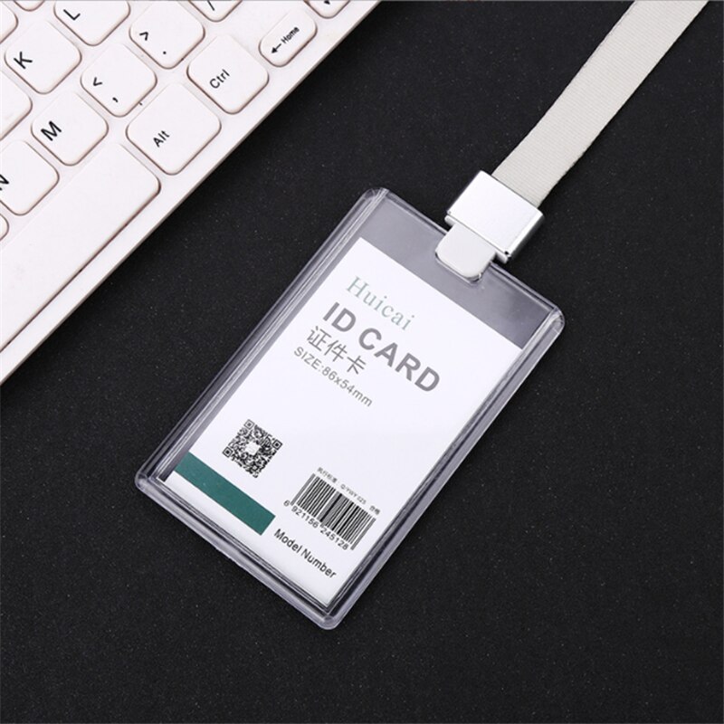 Transparent plastic card sleeve ID Badge Case Clear Bank Credit Card Badge Holder Accessories expressing my personality