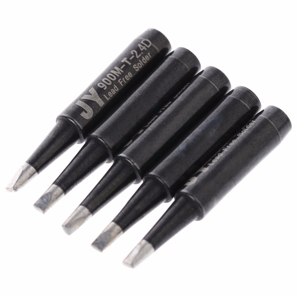 6 patrones 5 uds 900M-T cobre reemplazo estilo biselado soldadura de hierro punta de soldadura sin plomo para Hakko 936/Saike 936 852d + 909D