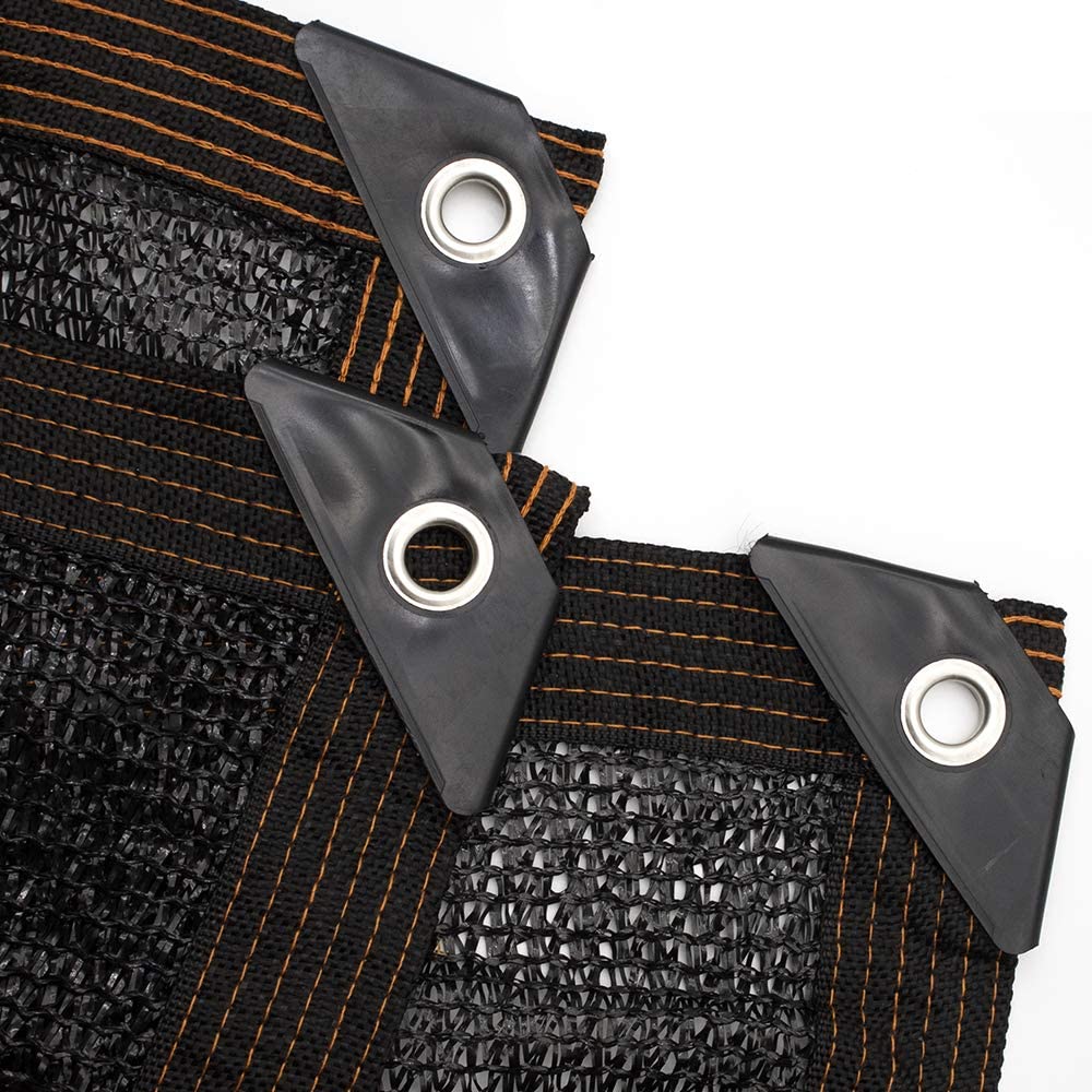 Greenhouse Covers Sunblock Shade Cloth Net Mesh Tarp 85% UV-Resistant, Outdoor Shade Screen Taped Edge with Grommets