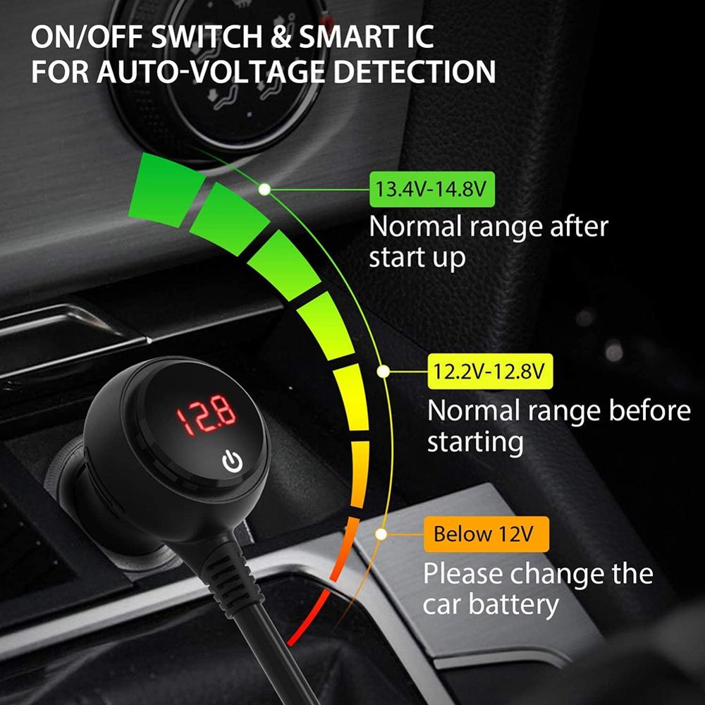 Twee Manier Quick Charge 3.0 Auto Sigarettenaansteker Adapter Splitter 3-Socket 12V/24V Auto Charger 4 Usb-poorten